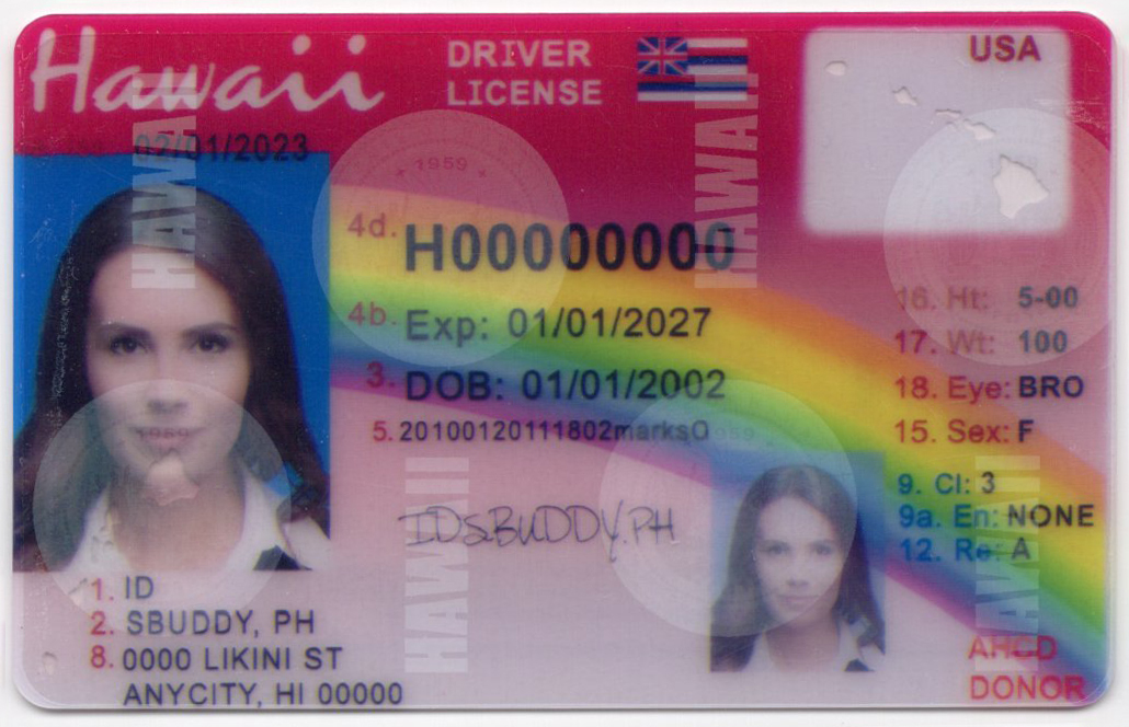 Hawaii Fake ID