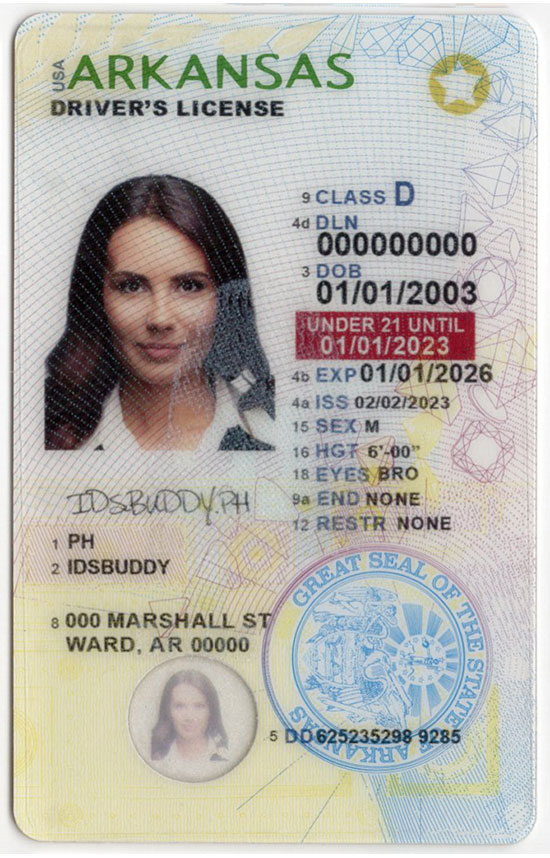 Arkansas(U21) Fake ID