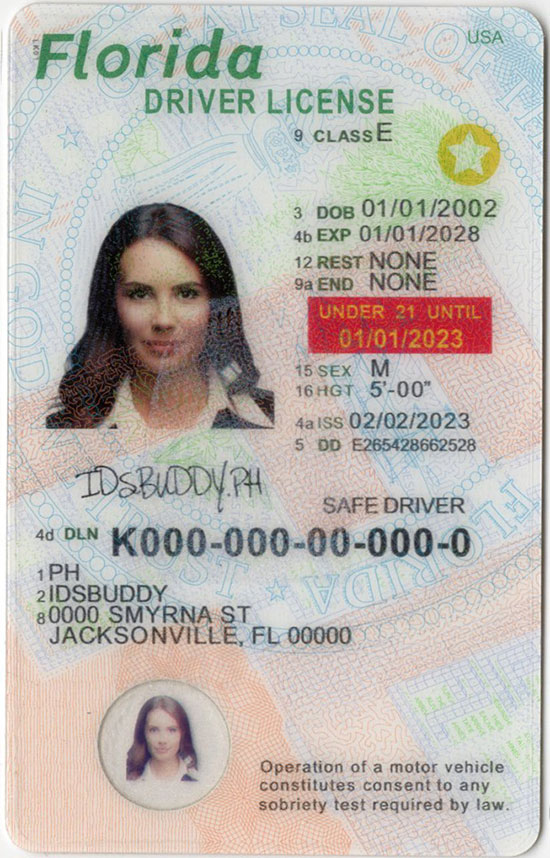 Florida(U21)Fake ID